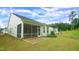Spacious backyard with a screened patio, perfect for outdoor enjoyment and entertaining at 1009 Morrison Dr, Durham, NC 27703