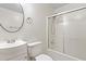 Clean bathroom with modern sink, toilet, and bathtub with shower at 1014 E Club Blvd, Durham, NC 27704