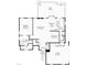 Detailed floor plan showcasing layout of first floor at 1025 Kingsway Dr, Apex, NC 27502