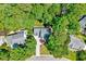 Great backyard with a lush landscape and well placed trees at 105 Wittenham Dr, Cary, NC 27519