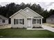 Charming single-Gathering home features a well-manicured lawn, black shutters, and a classic white front door at 109 Ambergate Ct, Rocky Mount, NC 27804