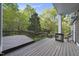 Multi-level wood deck with stair access to the backyard at 13 Crosswinds Estates Dr, Pittsboro, NC 27312