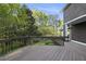 Wood deck overlooking the backyard at 13 Crosswinds Estates Dr, Pittsboro, NC 27312