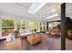 Sun room featuring lots of windows, a ceiling fan and natural textures at 13 Crosswinds Estates Dr, Pittsboro, NC 27312