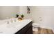 Modern half-bathroom features sleek vanity, contemporary fixtures, and stylish decor at 134 Cotten Dr, Morrisville, NC 27560