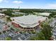 Aerial view of a well-maintained Costco, with plenty of parking, amid a commercial district at 2331 Bernard St, Raleigh, NC 27608