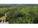 Aerial view of the property surrounded by a lush green canopy of trees at 237 Jason Way, Youngsville, NC 27596