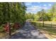 Long paved driveway leading to a charming home with an American flag waving in the breeze at 237 Jason Way, Youngsville, NC 27596