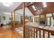 Spacious living room with wood accents and an open layout at 237 Jason Way, Youngsville, NC 27596