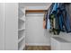 Walk-in closet with built-in shelving and ample storage space at 237 Jason Way, Youngsville, NC 27596