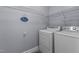 Laundry room with washer, dryer, and shelving at 2705 Kempsford Pl, Raleigh, NC 27604