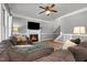 Inviting living room with fireplace and comfortable seating, perfect for relaxation at 2912 Turning Brook Ln, Raleigh, NC 27616