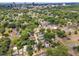 Stunning aerial view of a neighborhood with lush trees and city skyline in the background at 304 S Tarboro St, Raleigh, NC 27610