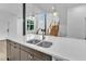 Modern kitchen featuring a double sink and an island at 304 S Tarboro St, Raleigh, NC 27610