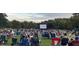 People enjoying an outdoor movie at 320 Everly Mist Way, Wake Forest, NC 27587