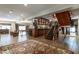 Finished basement with bar, pool table, and seating areas at 4038 Carpenter Pond Rd, Durham, NC 27703