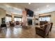 Large living room with fireplace and comfortable seating at 4038 Carpenter Pond Rd, Durham, NC 27703