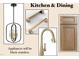 Kitchen and dining design options include lighting, hardware, fixtures, and cabinetry at 4248 Jacks Creek Trl, Burlington, NC 27215