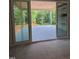 Patio view with glass sliding doors showing lush greenery at 4248 Jacks Creek Trl, Burlington, NC 27215