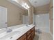 Double sink bathroom vanity with soaking tub and shower at 436 Edgepine Dr, Holly Springs, NC 27540