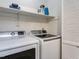 Bright laundry room with washer and dryer at 4646 Fawnbrook Cir, Raleigh, NC 27612