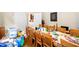 Room with hardwood floors and walls covered in paperwork at 4874 Thom Rd, Mebane, NC 27302