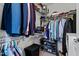 Walk-in closet with shoe racks, shelving, and clothing rods for optimal storage at 618 N Boylan Ave # 810, Raleigh, NC 27603