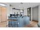 Modern kitchen features a breakfast bar, pendant lighting, and sleek appliances for a contemporary feel at 618 N Boylan Ave # 810, Raleigh, NC 27603