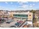 An aerial view of the library showing its modern design and parking area at 618 N Boylan Ave # 810, Raleigh, NC 27603