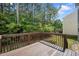Back Deck features wood railings and a view of trees at , Knightdale, NC 27545
