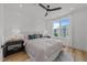Inviting main bedroom with a ceiling fan, natural light, and a view of the surroundings at 710 W North St # 103, Raleigh, NC 27603
