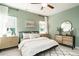 Cozy bedroom with a comfortable bed, decorative furniture, and warm earth-tone accents at 75 E American Marigold Dr # 37, Benson, NC 27504
