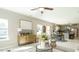 Bright living room provides lots of natural light, a dining area, and an open view of the kitchen at 75 E American Marigold Dr # 37, Benson, NC 27504