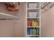 Spacious closet provides ample storage with shelving and hanging space at 7517 Chippenham Ct, Raleigh, NC 27613