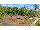 Dog park featuring shaded play areas and convenient benches for pet owners at 910 Kensley Grove Ln # 70, Fuquay Varina, NC 27526