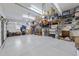 Spacious two-car garage offering ample storage space and potential for various uses at 1004 Taywood Way, Apex, NC 27502