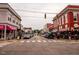 Charming street view featuring shops, restaurants, and pedestrian crosswalks at 1004 Taywood Way, Apex, NC 27502