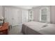 Bright bedroom features a large closet and soft natural light; perfect for rest and relaxation at 108 Farren Ct, Cary, NC 27511