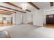 A view from the living room into the dining area and kitchen at 1101 Temple St, Raleigh, NC 27609