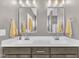 Bathroom featuring double sinks and a neutral color palette at 1109 Agio Ct, Zebulon, NC 27597