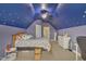 This lovely bedroom boasts unique ceiling and carpet, creating a cozy and inviting space at 1109 Agio Ct, Zebulon, NC 27597