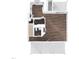 Open concept floor plan with hardwood flooring, modern kitchen, and outdoor patio at 117 Ambergate Ct, Rocky Mount, NC 27804