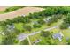 Aerial view showcasing the expansive lot surrounding this charming home at 124 Windmere Dr, Angier, NC 27501