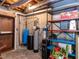 Unfinished basement with utilities and potential storage space at 1514 John Jones Rd, Bahama, NC 27503