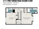 Detailed floor plan of second floor of the 2111 Piney Brook Road property at 2111 Piney Brook Rd # 101, Raleigh, NC 27614