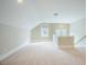 Bright and spacious bonus room features neutral carpet, crisp white trim, and natural light from a window at 2737 Willow Rock Ln, Apex, NC 27523
