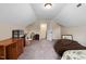 Open attic space with sloped ceiling, good for storage or to be finished as a bonus room at 297 Sexton Ln, Wendell, NC 27591