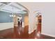 Dining area featuring beautiful trim and archways leading to other rooms, creating an inviting space at 337 Shadowdale Ln, Rolesville, NC 27571