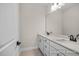 Modern bathroom featuring double sinks, sleek fixtures, and clean lines, offering a functional and stylish space at 448 Golden Dragonfly St, Wake Forest, NC 27587