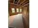 New construction room showcasing a wood frame design, window with natural light, and drywall at 448 Golden Dragonfly St, Wake Forest, NC 27587